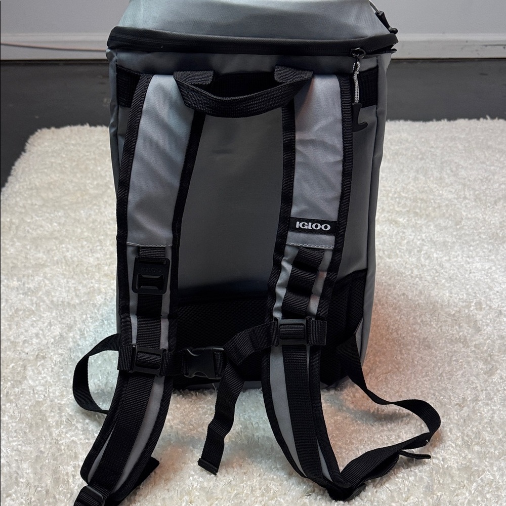 Igloo Silver and Black Backpack Cooler - Picture 4 of 7